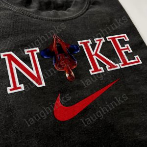 spiderman embroidered sweatshirt nike spiderman sweatshirt hoodie gwen stacy x spider punk across the spider verse 2023 shirt laughinks.com 2