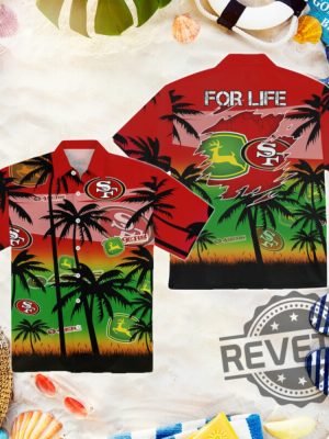 San Francisco 49Ers John Deere Hawaiian Shirt John Deere Apparel John Deere Shirts New revetee.com 4