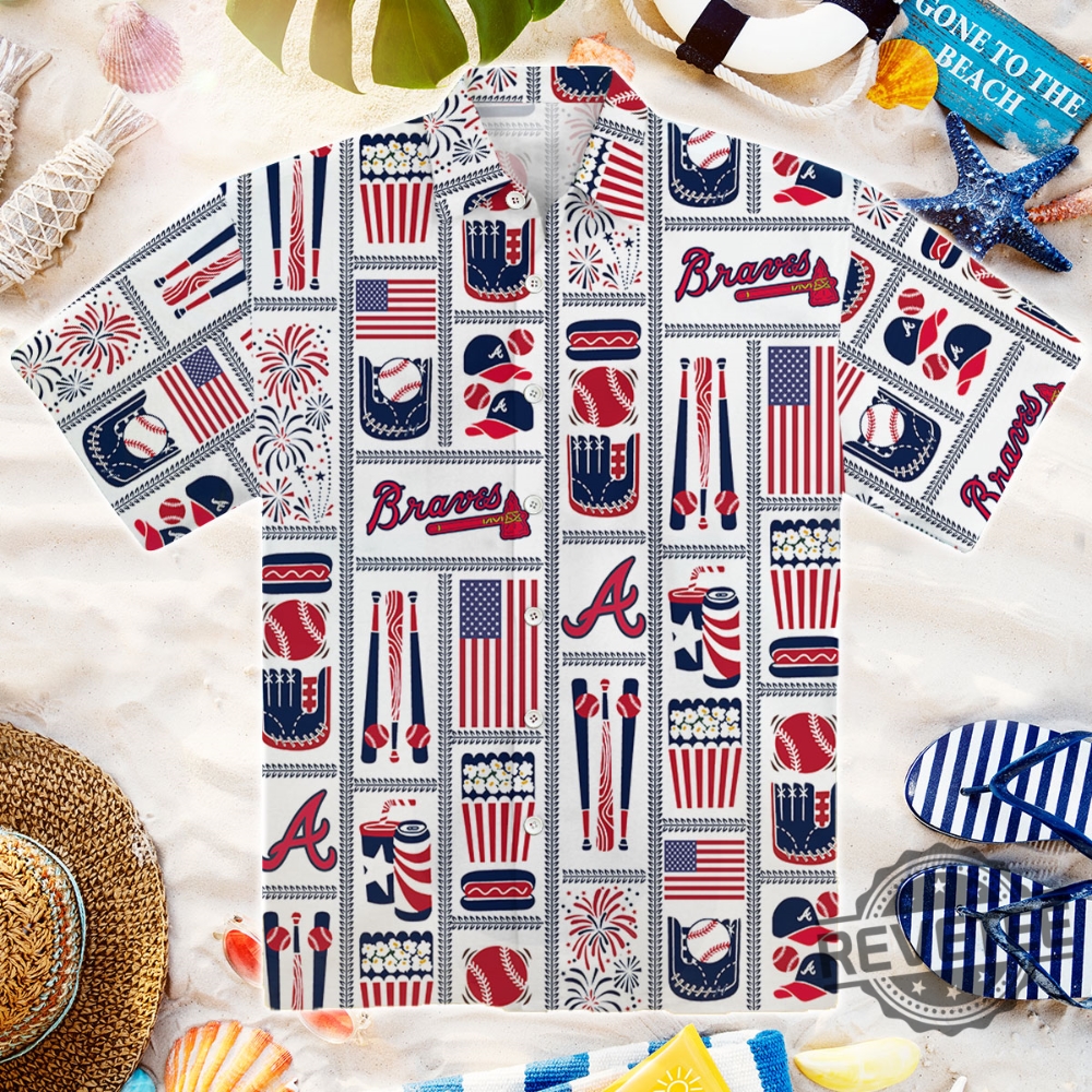 Atlanta Braves Americana Hawaiian Shirt Unique - Revetee