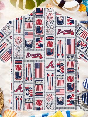 Atlanta Braves Americana Hawaiian Shirt revetee.com 3