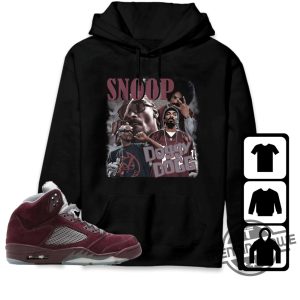 Burgundy 5s Shirt 90s Dogg Shirt To Match Sneaker trendingnowe.com 4