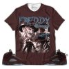 Burgundy 5s Shirt Freddy Horror Movie Shirt To Match Sneaker trendingnowe.com 1