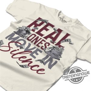 Burgundy 5s Shirt Move In Silence Money Shirt To Match Sneaker trendingnowe.com 2