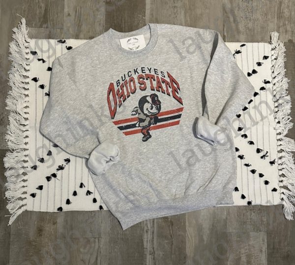 ohio state sweatshirt vintage grey ohio state buckeyes sweatshirt hoodie t shirt mens womens black ohio state shirt ohio state football shirt laughinks.com 1