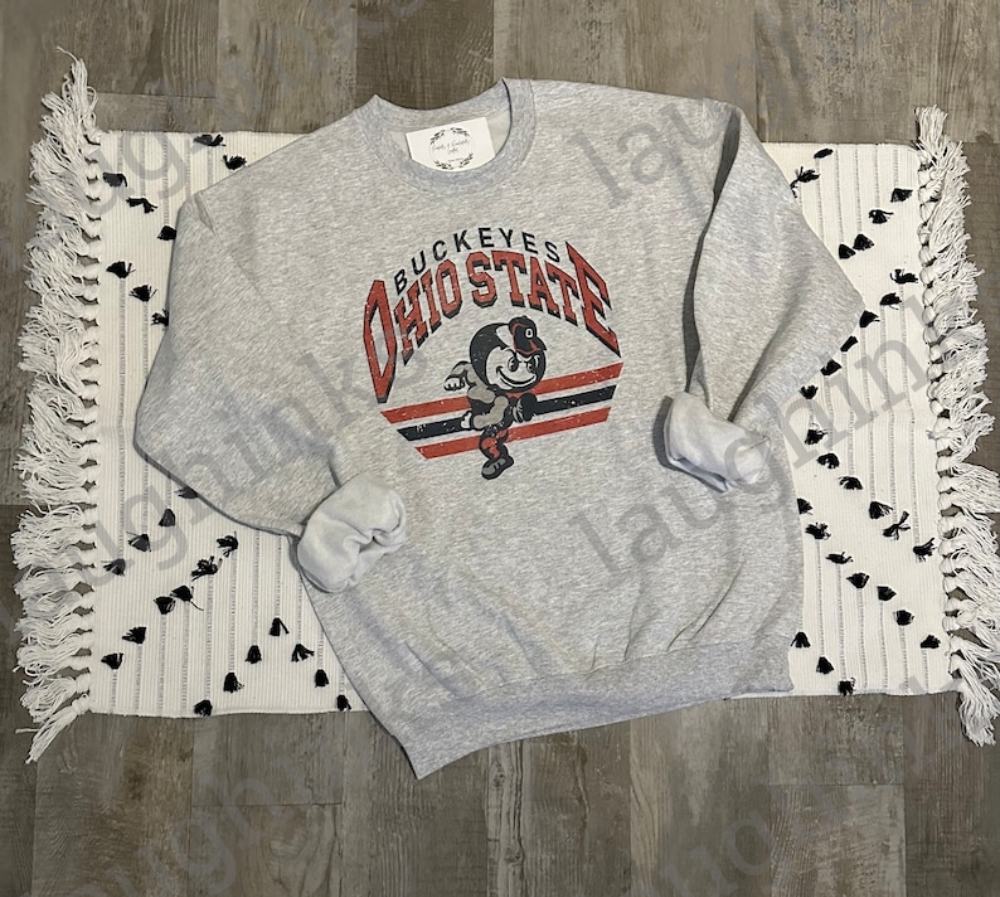 Ohio State Sweatshirt Vintage Grey Ohio State Buckeyes Sweatshirt Hoodie T Shirt Mens Womens Black Ohio State Shirt Ohio State Football Shirt