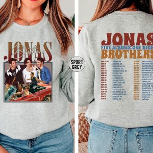 Jonas Five Albums One Night Tour Shirt Jonas Brothers Dallas Opening Act Jonas Brothers Switchfoot Shirt Jonas Brothers Beautiful Letdown Shirt Jonas Brothers Tonight Unique revetee.com 3