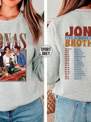 Jonas Five Albums One Night Tour Shirt Jonas Brothers Dallas Opening Act Jonas Brothers Switchfoot Shirt Jonas Brothers Beautiful Letdown Shirt Jonas Brothers Tonight Unique revetee.com 3