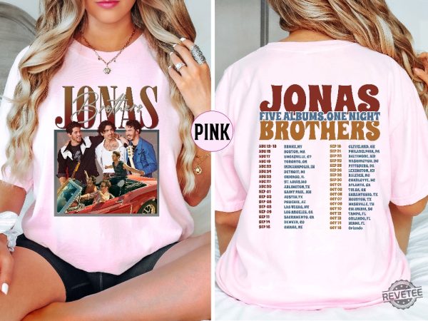 Jonas Five Albums One Night Tour Shirt Jonas Brothers Dallas Opening Act Jonas Brothers Switchfoot Shirt Jonas Brothers Beautiful Letdown Shirt Jonas Brothers Tonight Unique revetee.com 4