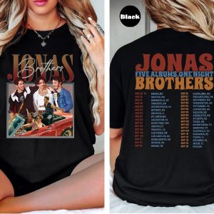 Jonas Five Albums One Night Tour Shirt Jonas Brothers Dallas Opening Act Jonas Brothers Switchfoot Shirt Jonas Brothers Beautiful Letdown Shirt Jonas Brothers Tonight Unique revetee.com 5