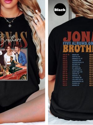 Jonas Five Albums One Night Tour Shirt Jonas Brothers Dallas Opening Act Jonas Brothers Switchfoot Shirt Jonas Brothers Beautiful Letdown Shirt Jonas Brothers Tonight Unique revetee.com 5