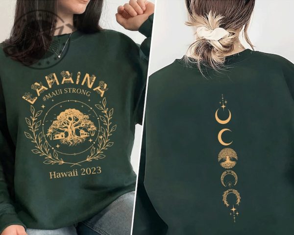 Lahaina Strong Banyan Tree Golden Shirt Lahaina Fire Tshirt Hawaii Fires Hoodie Pray For Maui Sweatshirt Love For Lahaina Shirt giftyzy.com 1