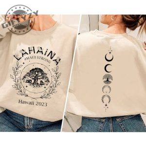 Lahaina Strong Banyan Tree Golden Shirt Lahaina Fire Tshirt Hawaii Fires Hoodie Pray For Maui Sweatshirt Love For Lahaina Shirt giftyzy.com 3