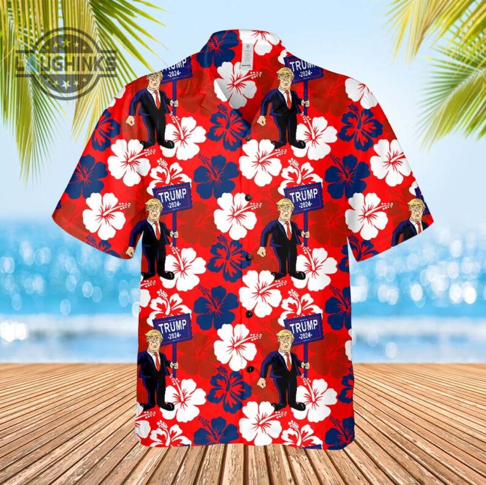 Trump Hawaiian Shirt And Shorts Trump Mugshot Shirt Donald Trump 2024 Aloha Shirt Trump Campaign Mugshot Shirt Trump Mug Shot Shirts
