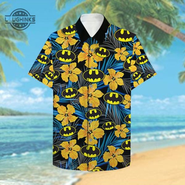 batman hawaiian shirt and shorts the batman shirt batman day 2023 button up shirt mens vintage batman shirts batman movie floral shirt laughinks.com 2