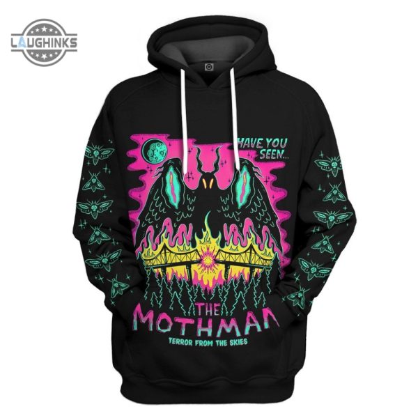 mothman costume kids adults all over printed hoodie t shirt sweatshirt sweatpants mothman halloween costume moth costume mothman costume for sale mothman cosplay laughinks.com 5