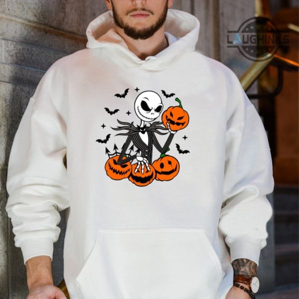 jack skellington hoodie all over printed the nightmare before christmas t shirt jack the pumpkin king full printed sweatshirt jack skellington shirt halloween shirts laughinks.com 1