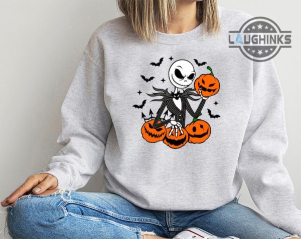 jack skellington hoodie all over printed the nightmare before christmas t shirt jack the pumpkin king full printed sweatshirt jack skellington shirt halloween shirts laughinks.com 5