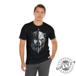 Berserk Bear Warrior Odins Runes Norse Shirt Compass Valhalla Vikings Tshirt Hoodie Sweatshirt Mug giftyzy.com 3