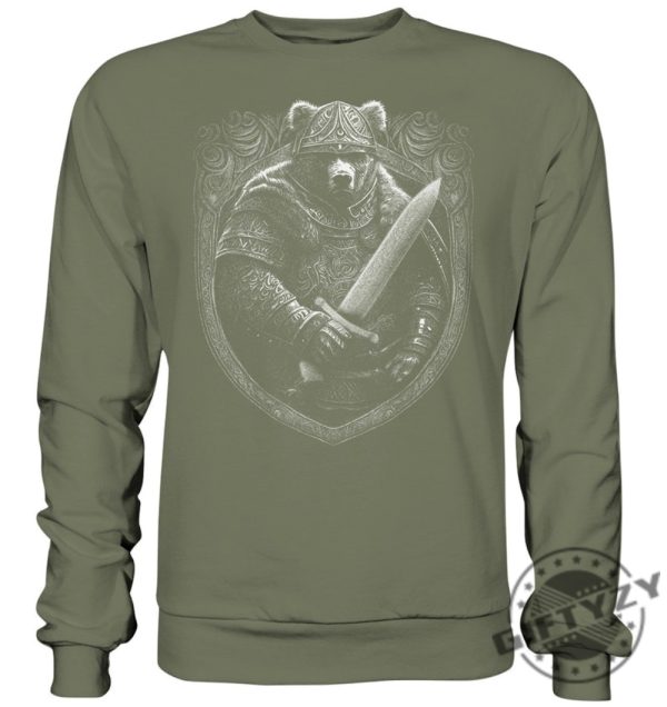 Viking Bear Shirt Northmen Sweatshirt Viking Berserker Hoodie Bear Spirit Tshirt Norse Bear Shirt giftyzy.com 4