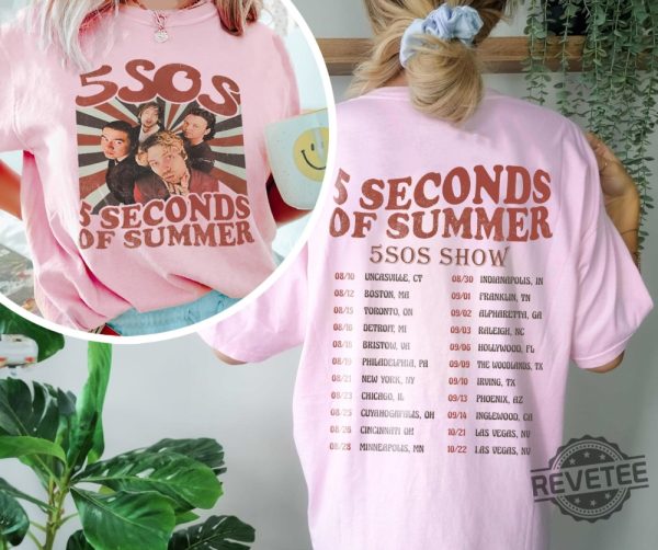 Vintage 5 Seconds Of Summer Shirt 5Sos Take My Hand Tour Merch 5Sos Indianapolis 5Sos Minneapolis 5Sos Show Tour Setlist Shirt 5Sos Take My Hand Tour Try Hard 5 Seconds Of Summer revetee.com 1