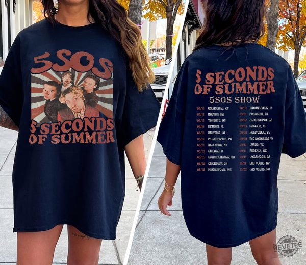Vintage 5 Seconds Of Summer Shirt 5Sos Take My Hand Tour Merch 5Sos Indianapolis 5Sos Minneapolis 5Sos Show Tour Setlist Shirt 5Sos Take My Hand Tour Try Hard 5 Seconds Of Summer revetee.com 3