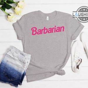 barbarian barbie shirt vintage barbie font t shirt dungeons and dragons barbarian movie tshirt sweatshirt hoodie long sleeve short sleeve shirts laughinks.com 3