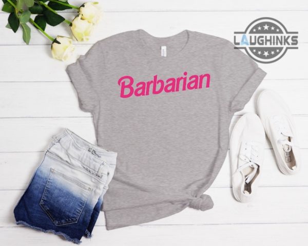 barbarian barbie shirt vintage barbie font t shirt dungeons and dragons barbarian movie tshirt sweatshirt hoodie long sleeve short sleeve shirts laughinks.com 3