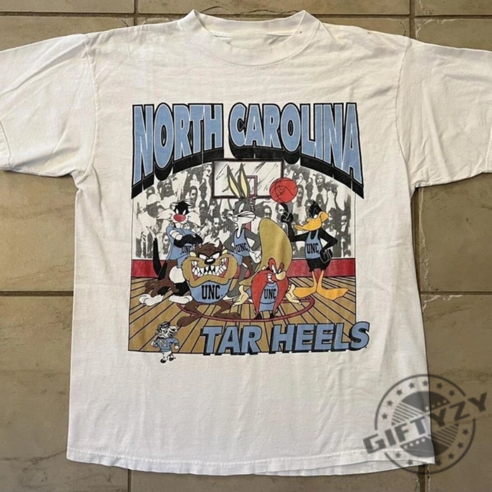 Unc Tar Heels Looney Tunes Shirt Ncaa Unc Tar Heels Tshirt North Carolina Hoodie Unisex Sweatshirt Vintage Shirt Gift