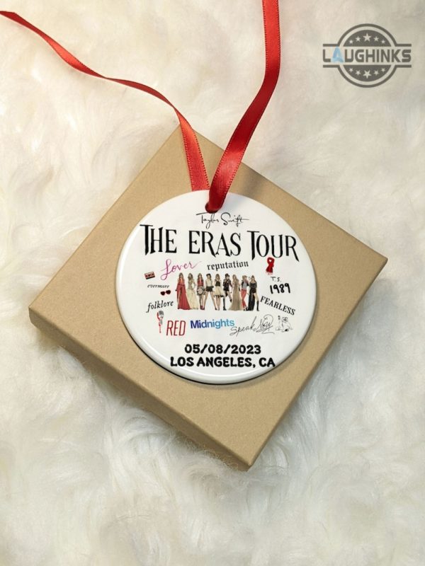 taylor swift eras tour ornament 2 sided taylor swift circle ornament custom text and upload photo taylor swift ornaments christmas gifts for fans laughinks.com 4