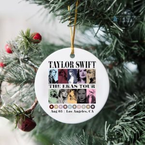 taylor swift christmas ornament 2 sided the eras tour taylor swift circle ornament custom text and upload image taylor swift ornaments laughinks.com 4