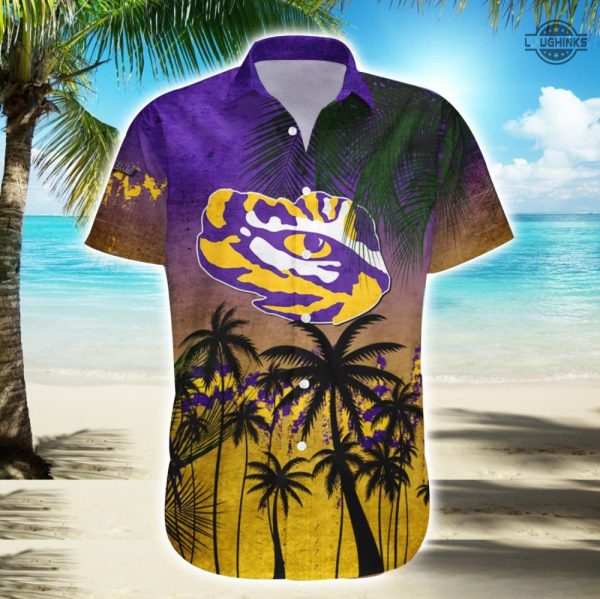 lsu hawaiian shirt and shorts louisiana state university aloha shirt lsu football shirts men lsu tigers hawaiian shirt lsb baseball shirts laughinks.com 2