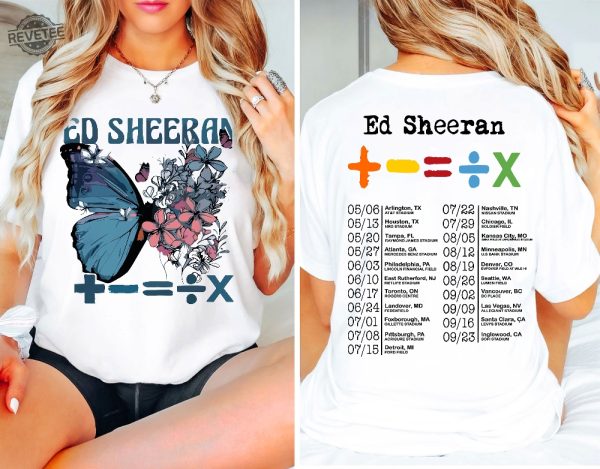 Ed Sheeran Tour Shirt Ed Sheeran Concert Shirt Ed Sheeran Tour Oakland Ed Sheeran Santa Clara Shirt Ed Sheeran Fox Theater Ed Sheeran Vegas Ed Sheeran Los Angeles Shirt Unique revetee.com 1