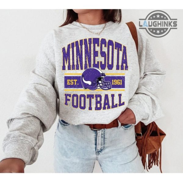 mn vikings sweatshirt tee shirt vintage new vikings hoodie long sleeve minnesota football shirts vikings sweatshirt womens mens american football super bowl shirts laughinks.com 1