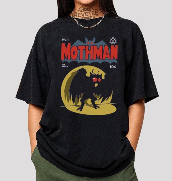 Mothman The Legend Comic Shirt Have You Seen The Mothman Shirt Horror Movie Shirt Horror Movie Characters Shirt Mothman Sweatshirt Mothman Shirt Cryptozoology Books Shirt revetee.com 1