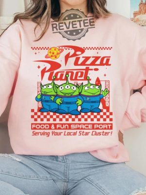 Pizza Planet Aliens Toy Story Buzz Lightyear T Shirt Disney Trip 2023 Sweatshirt Hoodie Vacation 2023 Gift For Men Women Sid Toy Story Shirt Unique revetee.com 4