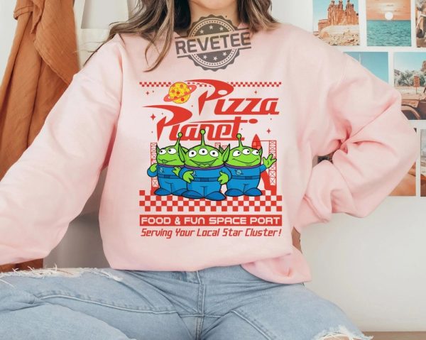 Pizza Planet Aliens Toy Story Buzz Lightyear T Shirt Disney Trip 2023 Sweatshirt Hoodie Vacation 2023 Gift For Men Women Sid Toy Story Shirt Unique revetee.com 4