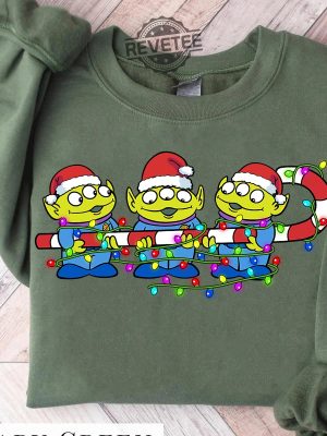 Disney Toy Story Aliens Christmas Lights Cute Aliens Holiday T Shirt Disneyland Christmas Party Matching Gift Christmas Squad Sweater Disney Movies Shirt Toy Story Disney World Shirt revetee.com 2