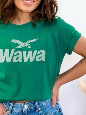 Wawa Eagles Green Tshirt Philadelphia Wawa Soft Green Tshirt Eeagle Tshirt Classic Old Eagles Tshirt Wawa Eagles Shirt Wawa Eagles Green Shirt Unique revetee.com 2