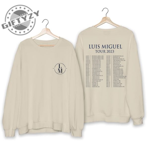 Luis Miguel 2023 Tour Shirt Luis Miguel Fan Tshirt Hoodie Sweatshirt Luis Miguel Concert Shirt For Fan Luis Miguel Shirt Gift giftyzy.com 2