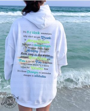 Jimmy Buffett Double Sides With Lyrics Shirt For Parrot Heads Club Tshirt Jimmy Buffett Rip Sweatshirt Margaritaville Hoodie Jimmy Buffett Fan Shirt giftyzy.com 2