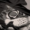 Psychedelic Cat T Shirt Trippy Shirt Gothic Alt Clothing Dark Aesthetic Fashion Crust Punk Grunge Unique revetee.com 1