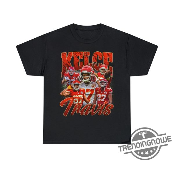 Travis Kelce Shirt Limited Travis Kelce Vintage T Shirt Graphic Unisex T Shirt Retro 90s Fans Homage Shirt trendingnowe.com 3