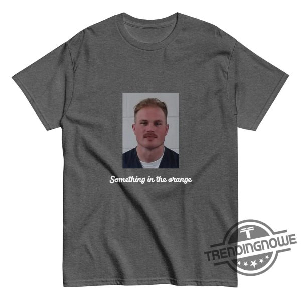 Zach Bryan Mugshot Shirt Something In The Orange Shirt Zach Bryan Arrested Shirt Zach Bryan Mugshot T Shirt trendingnowe.com 2