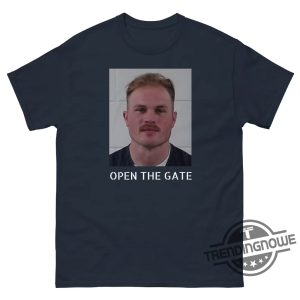 Zach Bryan Mugshot Shirt Open the Gate Shirt Zach Bryan Arrested Shirt Zach Bryan Mugshot T Shirt trendingnowe.com 2