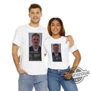 Zach Bryan Mugshot Shirt Sweatshirt Hoodie Zach Bryan Arrested Shirt Zach Bryan Mugshot T Shirt trendingnowe.com 3