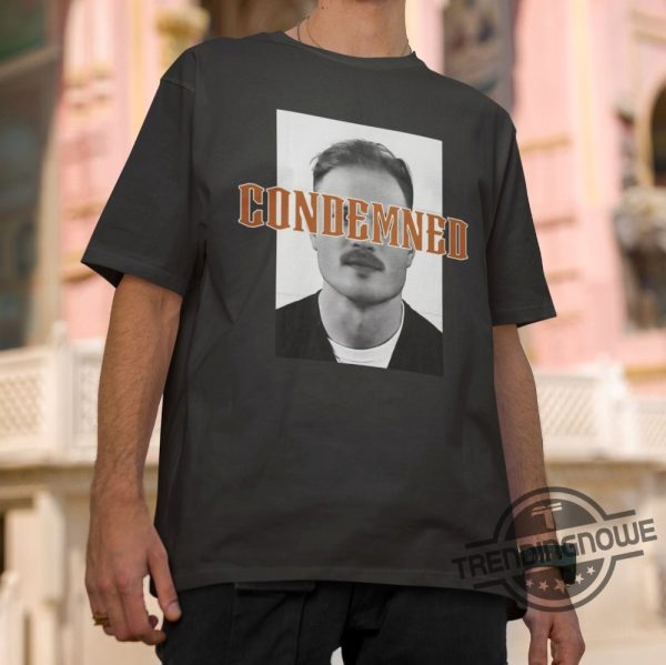 Zach Bryan Mugshot Shirt Condemned Zach Bryan Arrested Shirt Zach Bryan Mugshot T Shirt trendingnowe.com 2