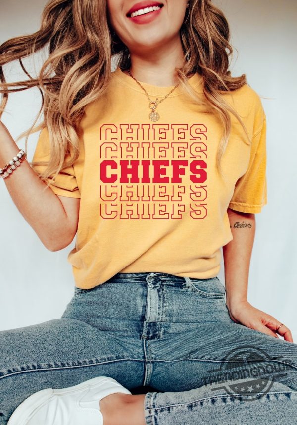 Chiefs Shirt KC Chiefs Heart Love Shirt Chiefs T Shirt Love Heart Chiefs T Shirt trendingnowe.com 1