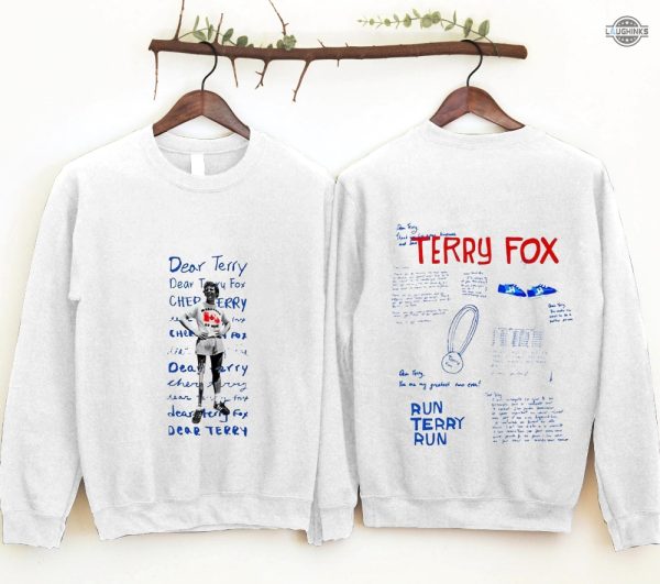 terry fox tshirt sweatshirt hoodie double sided vintage terry fox t shirt canada designed by ryan reynolds terry fox shirts terry fox run 2023 marathon of hope shirt laughinks.com 1