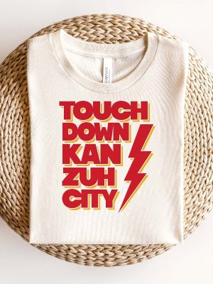 Touch Down Kan Zuh City Shirt Love Kan Zuh City Football Shirt Chiefs Super Bowl Shirt National Anthem Chiefs Game Chiefs Super Bowl Ring 2023 Value Chiefs Game New revetee.com 2