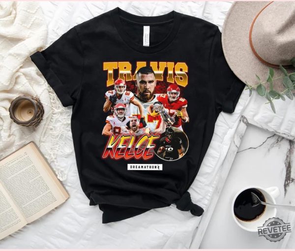 Travis Kelce Shirt Travis Kelce Vintage 90S Bootleg Style Rap Tee Tk 87 Dreams Tshirt Kansas Football Player Shirt Sweatshirt Travis Kelce Knee Shirt Kansas City Chiefs Shirt Unique revetee.com 1